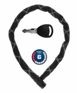 ABUS Kettenschloss 6210 Schwarz/weiß 110cm - Level 6