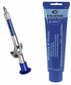 EXUSTAR Lagerfett PTFE + M-Wave Dosierspritze Fettpresse Universalfett Fettspritze