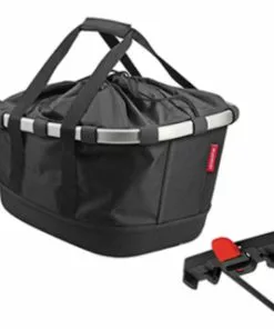 Rixen & Kaul KLICKfix Bikebasket GT Korb Aus Stoff Für Racktime Schwarz