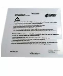 TUBUS Racktime Schutzfolien-Set Für Tubus Gepäckträger